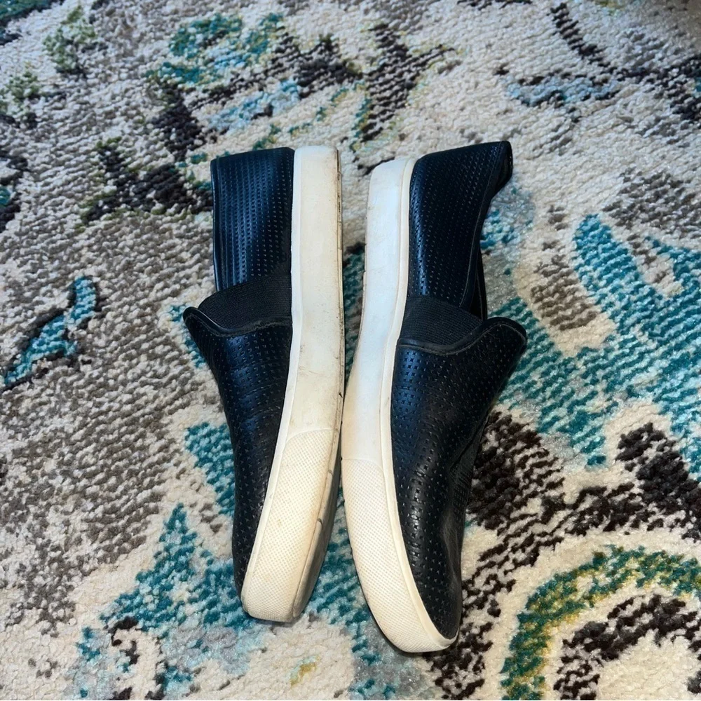 Vince leather black slide on shoes - Picture 6 of 8